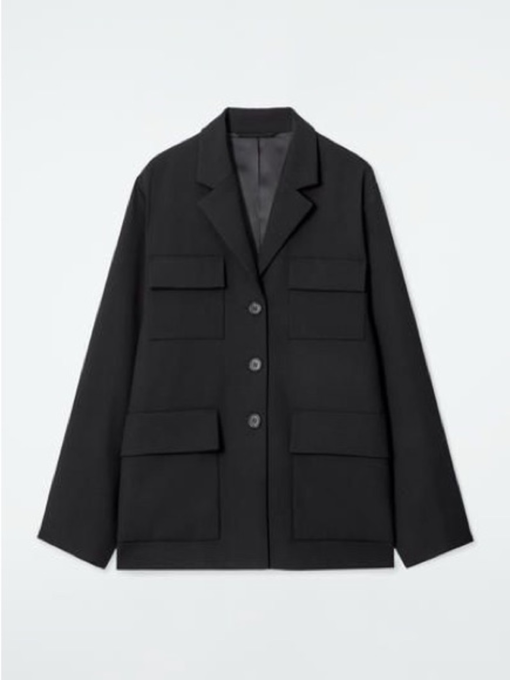 COS RELAXED SINGLE-BREASTED UTILITY BLAZER